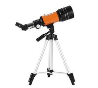 WENKA Telescopio Astronomico 70mm 150X Cannocchiale Rifrattore Monoculare ad Alta Potenza con Cercatore 5×24 Treppiede Filtro Lunare Lente Barlow 3X per Osservazione delle Stelle Birdwatching