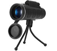 WENKA Telescopio monoculare 40X60 Zoom Telescopio monoculare Cannocchiale adatto per fotocamera smartphone Campeggio Trekking Pesca con bussola Clip per telefono Treppiede - Raddoppia il comfort