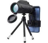WENKA Telescopio monoculare 80X100 HD Prisma Bak4 ad alta potenza Impermeabile portatile per birdwatching Campeggio Concerti Viaggi - Raddoppia il comfort