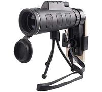 WENKA Telescopio monoculare, Escursionismo, Telescopio monoculare regalo 40X60 Monoculare HD ad alta potenza con supporto per smartphone e treppiede per birdwatching, campeggio - Raddoppia il comfort