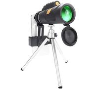 WENKA Telescopio monoculare, monoculare HD ad alta potenza 12X50 per birdwatching con supporto treppiede clip a molla funzione di visione notturna campeggio escursionismo - raddoppia il comfort
