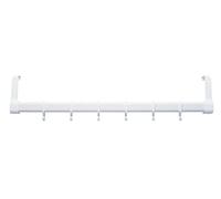 WENKO 11177100 - Appendiabiti da Porta, in plastica, 57 x 11 x 4 cm, Colore: Bianco