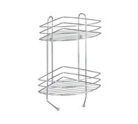 Wenko 15498100 Exclusiv Angoliera, 2 Ripiani, 2 Ganci, Acciaio, 30,5 x 43 x 23,5 cm, Cromo