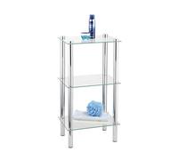 WENKO 15851100 Exclusiv Scaffale Yago, 3 Ripiani in Vetro, Acciaio, 40 x 74 x 30