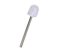 Wenko 16756100 Scopino WC con Manico di Acciaio Inossidabile per Set di Scopino, Materiale Plastico, 8 x 35 x 8 cm, Bianco