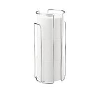 Wenko 16825100 Portarotolo di Riserva a Parete O Indipendente per 3 Rotoli, Acciaio, 14 x 32 x 13,5 cm, Cromo