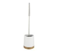 WENKO 17676100 Portascopino per WC Bamboo, Ceramica, Legno, 10,8 x 42 x 10,8 cm,