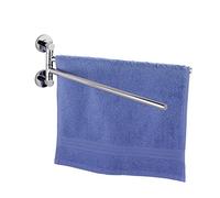 Wenko 17814100 Porta Asciugamani Elegance Power-Loc, Fissaggio Senza Trapano, Pressogetto di Zinco, 12 x 35 x 4 cm, Cromo