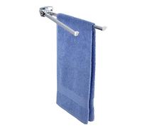 Wenko 17875100 Porta Teli Basic Quadrata, 2 Bracci Squadrati Mobili, 42 x 5,5 x 8 cm, Lucido