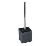 Wenko 17923100 Portascopino per WC Slate Rock, Finitura Effetto Ardesia, Poliresina, 10,2 x 38 x 10,2 cm, Grigio Antracite