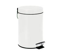 WENKO 19588100, Pattumiera a Pedale, Colore: Bianco