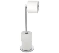WENKO - 19637100 Indipendente Porta Rotolo 2 In 1 Acciaio Inox 17 X 21 X 55 Cm Brillante