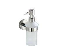 WENKO 20208100 Dispenser sapone Bosio lucido, 0.2 L, Acciaio inossidabile, 7 x 18 x 11 cm, Lucido