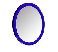 WENKO 20599100 Specchio per cosmesi Pistoia Azzurro, 500%, Materiale plastico, 3.5 cm, Blu
