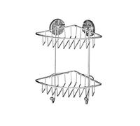 Scaffale Angolare Dushregal Fissare senza Fori Vacuum-Loc Acciaio Cromo
