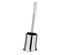 Wenko 21089100 Portascopino per WC Slope, Ceramica, 12,5 x 40 x 14 cm, Cromo
