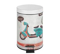 Wenko 21606100 Vintage Scooter Contenitore a pedale, 3 litri