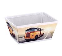 Wenko 21612100 Cesto di archiviazione Formato Autobus d'Epoca S, Badkorb, Polipropilene Non Tessuto, 19,5 x 9 x 15 cm, Multicolore