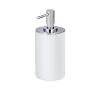 Wenko 21651100 - Dispenser di sapone liquido, in ceramica, 8,5 x 16 x 7,2 cm, colore: Bianco puro