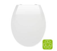 Wenko 21901100 Tapa WC Thermoplast Kos Blanca caida lenta Fix Clip, Bianco (Wei