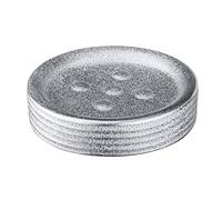 Wenko 21992100 - Dispenser per sapone Polaris Juwel, in ceramica, colore: Argento, ceramica, Argento, 11.0x1.0x2.8 cm