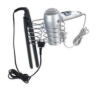 Wenko 22220100 - Porta asciugacapelli e piastra per capelli, in acciaio Cromo, 12 x 20 x 12 cm