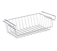 Wenko 2304100 Cesto per mensola in cromo 44 x 15 x 27 cm, Bianco