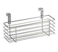 Wenko 2344100 - Cesto sospeso, Slim, Cromato, 24 x 11.5 x 10 Cromo/Nero Sottile