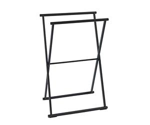 Wenko 23709100 Lava Portasciugamani pieghevole, Nero