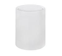 Wenko 25209100 Pattumiera a Ribalta Atri per Cosmetici da 6 L con Coperchio, Bianco