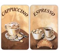 Wenko 2521280100 - Copri-fornelli universale caffè, Set da 2 pezzi