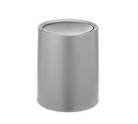 WENKO 25219100 Atri Grigio, pattumiera con Coperchio Basculante, 6 l, Plastica
