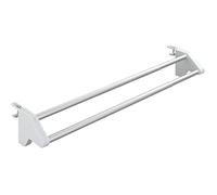 Wenko 3702100 Stendibiancheria per Radiatore Standard, Allungabile, Materiale Plastico, 13 x 11,5 x 62-110 cm, Alluminio/Bianco