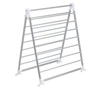 Wenko 3772020100 Stendibiancheria per Vasca da Bagno, Pieghevole, Argento Opaco, 2,5 x 150 x 65 cm/11 m