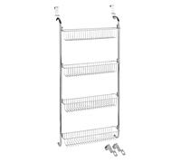 Wenko 4340033100 Scaffale per Porta, Metallo Cromato, 14 x 109 x 50 cm, Argento Lucido