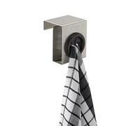 WENKO 4368060100 Gancio sopraanta Push inox satinato, Acciaio inossidabile, 5 x 6 x 4 cm, Opaco