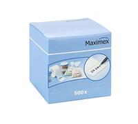 WENKO - 500 etichette adesive con dispenser, carta 7 x 7 x 7 cm, colore bianco