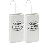 Wenko 50381100 Vintage Umidificatore, Bianco, 9 x 19 x 4 cm (Confezione da 2)