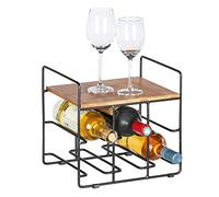 Wenko 50704100 - Scaffale per vino Loft per 6 bottiglie, in bambù, 30 x 27, 5 x 24 cm, colore: Marrone