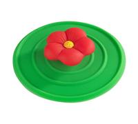 Wenko 53010100 - Tappo a forma di fiore in silicone, colore verde