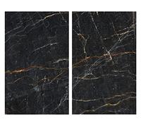 Wenko 53873100 - Set di 2 piastre di copertura per piano cottura e tagliere in vetro, temprato, multicolore