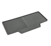 Wenko 54699100 Tappetino Scolapiatti Neli, Superficie Inclinata e Rigata per Un Deflusso Ottimale Dell'Acqua, Grigio Raffinato