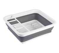 Wenko 54780100 scolapiatti pieghevole di stoviglie scolapiatti, Scolapiatti, Polipropilene, Bianco, 31 x 36,5 x 13 cm