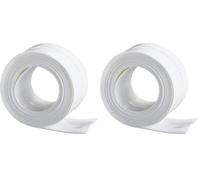 Wenko 5652021100 Nastro Sigillante Largo, Impermeabile, Resistente Ai Prodotti Detergenti, Materiale Plastico, 5 x 350 cm, Bianco (Confezione da 2)