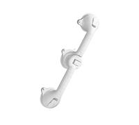 Wenko 7829100 Maniglia da Muro Secura Trio, Maniglia Girevole 180°, Materiale Plastico, Bianco