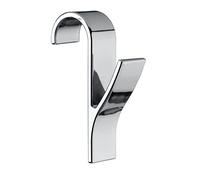 Wenko 81912500 Set di 4 Appendini per Termoarredo, in Plastica ABS Cromata, 2,5 x 10,5 x 7 cm