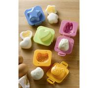 Wenko 8366500 - Set di 4 formine per Uova sode, in Polipropilene, ciascuna da 7,5 x 4,3 x 7,5 cm, Colore: Multicolore