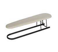 WENKO Asse da stiro Leona, asse da stiro per maniche, imbottitura in 100% cotone, 52 x 14 x 12 cm, nero/bianco