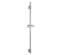 WENKO Asta per doccia Classi 90 cm, asta per doccia con supporto per doccette a mano per doccia o vasca in acciaio inossidabile, di qualità, con supporto a parete mobile, cromata