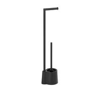 Wenko Avola portarotolo con scopino wc nero 23804100